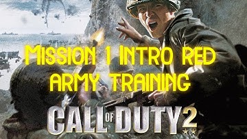 Call of Duty 2  Mission 1 Intro/Red Army Training Gameplay Walkthrough (No Commentary)