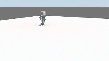Maya 2013 Minecraft Walk Cycle Test
