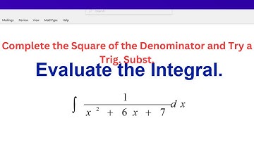 Integraal van 1/(x^2 + 6x + 7)