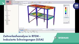 [EN] Webinar: Zeitverlaufsanalyse in RFEM - Induzierte Schwingungen (USA)