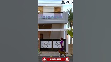 Contemporary Duplex House Elevation | Modern Look #shorts  #home #huongdansketchup #frontelevation