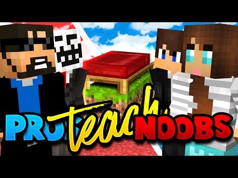 TEACHING MY WIFE and MY SON HOW TO PLAY MINECRAFT BED WARS!!