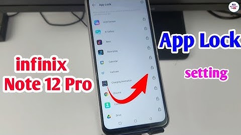 infinix note 12 Pro 5g app lock setting | infinix note 12 Pro 5g me app lock kaise lagaye