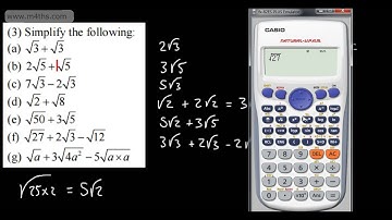 AS Year 1 Maths - Surds 3 - Adding & subtracting surds - AS Maths A Level suitable for GCSE higher