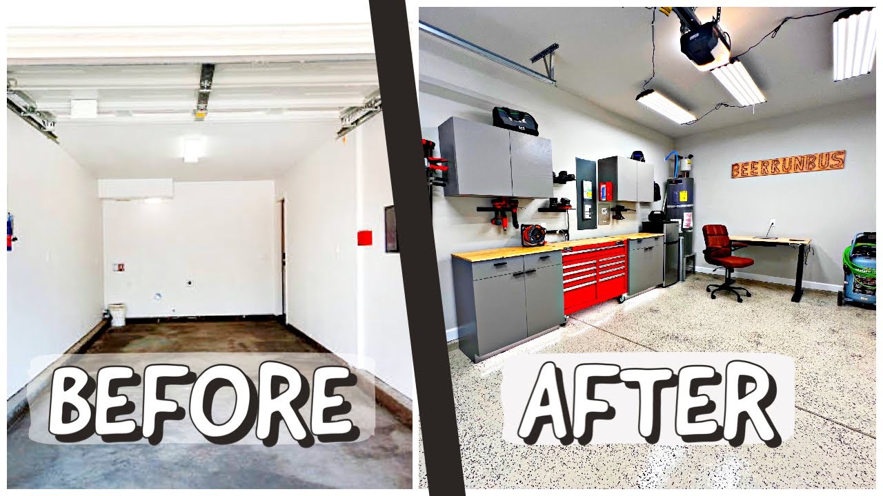Building My Dream Garage With Epoxy Floors | Full Build - YouTube