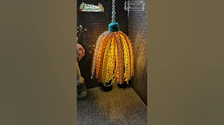 DIY Plastic Straw Lamp – Easy, Colorful & Eco-Friendly!  💡♻️#shorts #shortsviral #diy #craft thumbnail