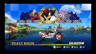 Shadow and Sega All Stars Racing!