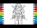 How to draw Lego Ninjago General Cryptor from Lego Ninjago: Masters of Spinjitzu