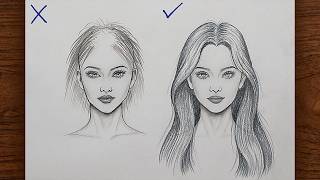 How to draw hair ❤️😍 #pencil #artwork #art #drawingoftheday