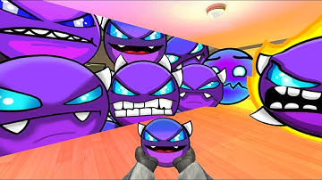 Saving PurpleFace From Geometry Dash Emoji "LIGHTNING ON THE ROAD" And Lobotomy Dash Nextbot Gmod