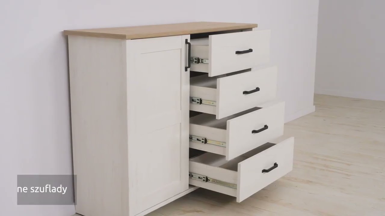 Loksa Комод S455-KOM1D4S-APW ШКАФ39