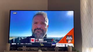 Nebraska coach Matt Rhule on ESPN College Game Day.