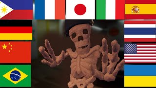 Skeleton Bob in different languages (Doors meme)