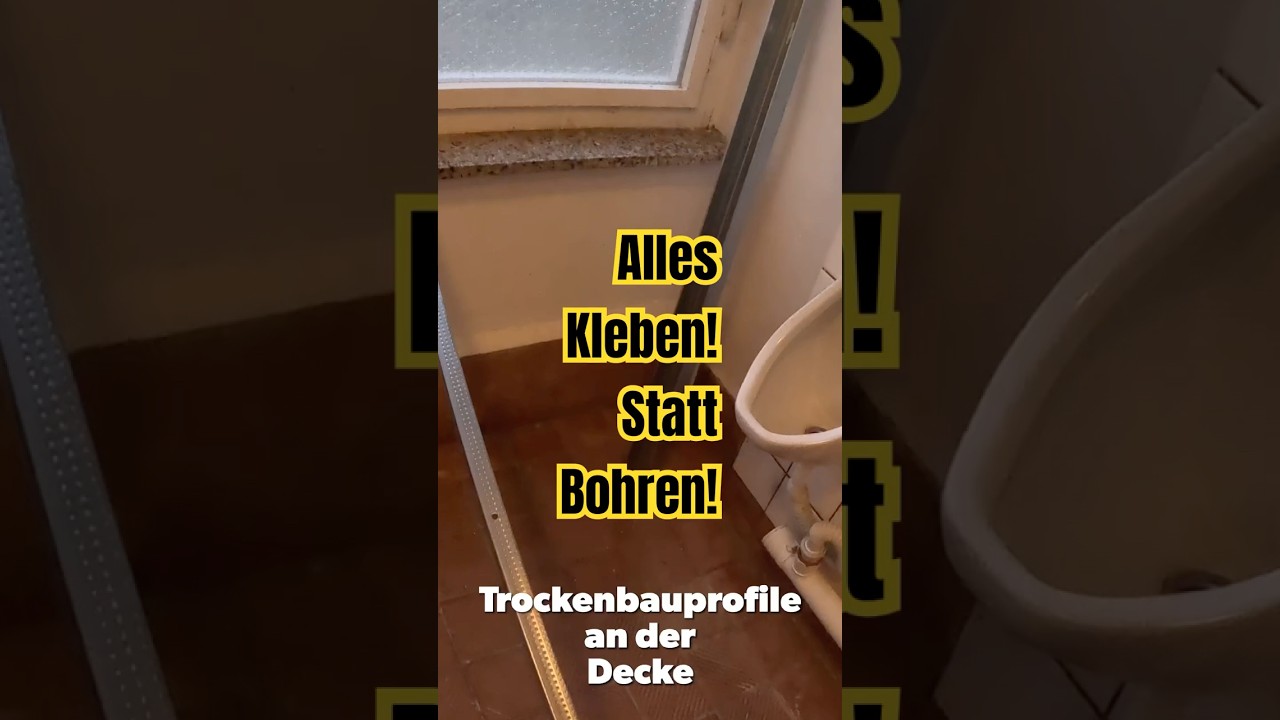 Hightech-Kleber Test: Trockenbauprofile & Kabelkanäle montieren | Montagekleber Trockenbau DIY
