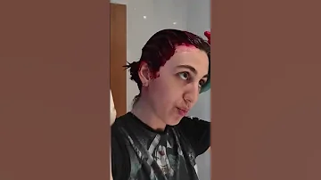 I used red dye on my fading blue hair. what will happen?