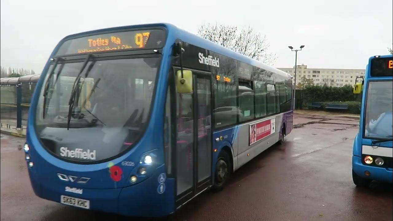 First Sheffield 63026 departs Hillsborough with the 1000 Route 97