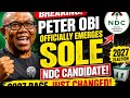 BREAKING: PETER OBI OFFICIALLY EMERGES SOLE NDC PRESIDENTIAL CANDIDATE — 2027 RACE JUST CHANGED!