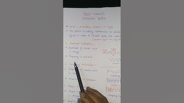 What is Modulation ?🔥🔥🔥 AM FM PM (Types of Modulation) #physics #communication #class12 #shorts
