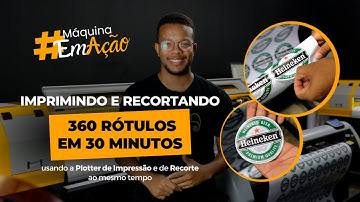 Imprimindo e recortando 360 rótulos em 30 MINUTOS | #MáquinaEmAção | Ideal Distribuidora