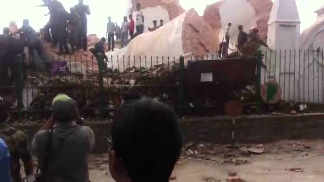 Earthquake destroys Dharahara!