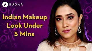 Indian Makeup Look Under 5 Mins | SUGAR Cosmetics screenshot 4