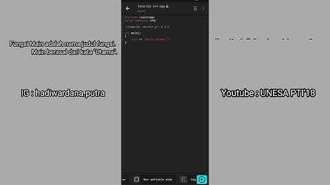 Materi C++ Menggunakan DCoder.