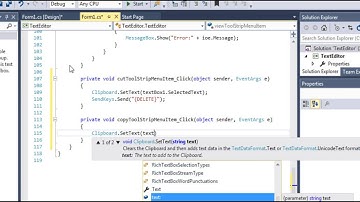 56ο Μάθημα C# - Cut, Copy & Paste