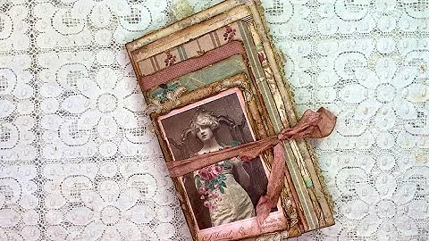Vintage French Ladies & Florals junk journal flip through