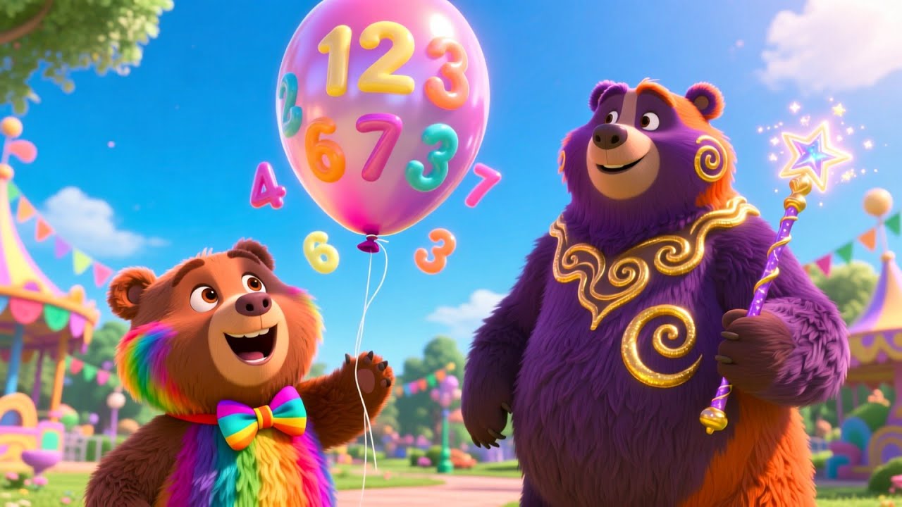 Bear Playground Days 🐻 Fun ABC and Counting Song for Kids | Learn Letters and Numbers with Baby