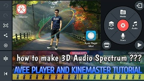 How to make 3D Audio Spectrum/Easy Way to make 3d Audio Spectrum/Avee player and Kinemaster Tutorial