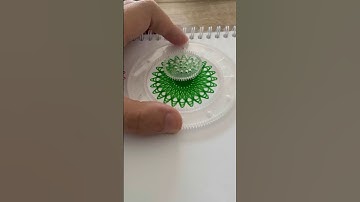 Spirograph: full green spiral 🌀🟢 #asmr #spirograph #art #drawing #satisfying #relaxing