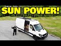 POWERING our DIY SOLAR  Sprinter Van under its own batteries