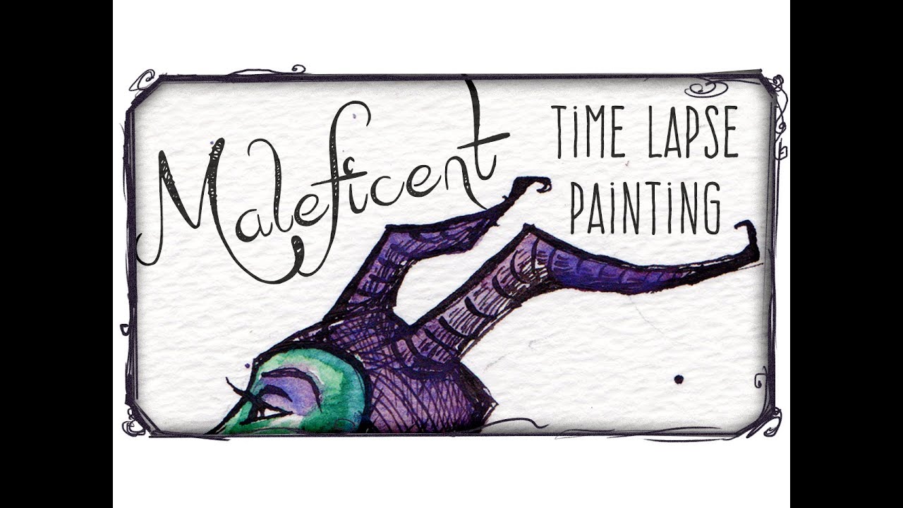 Accidentally painted Maleficent - WHAT WILL I DRAW #12