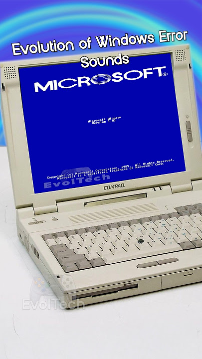 Evolution of Windows Error Sounds - PC Edition (1985-2020)