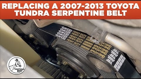 How To Replace A 2007-2013 Toyota Tundra Serpentine Belt | 15-20 Minute Job | Replace Auto Belts
