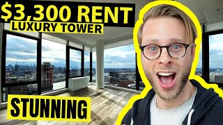 THIS $3,300 Luxury Apartment Towers Over Upper Manhattan NYC!