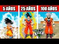 SOBREVIVÍ 100 AÑOS COMO GOKU en GTA 5!