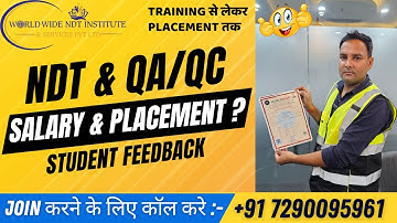 Certified NDT & QA/QC Course in Just 45 Days | NDT & QAQC Training with Placement Assistance