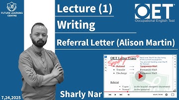 OET Writing Referral Letter (Alison Martin)  (With Sir Sharly) #flclahore