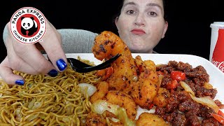 ASMR | PANDA EXPRESS | NEW CHILI CRISP SHRIMP & BEIJING BEEF | MUKBANG EATING SHOW