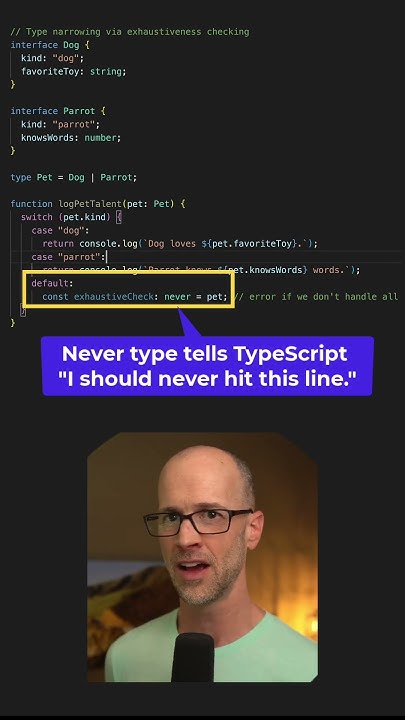 Creating exhaustive TypeScript switch statements #coding #programming ...