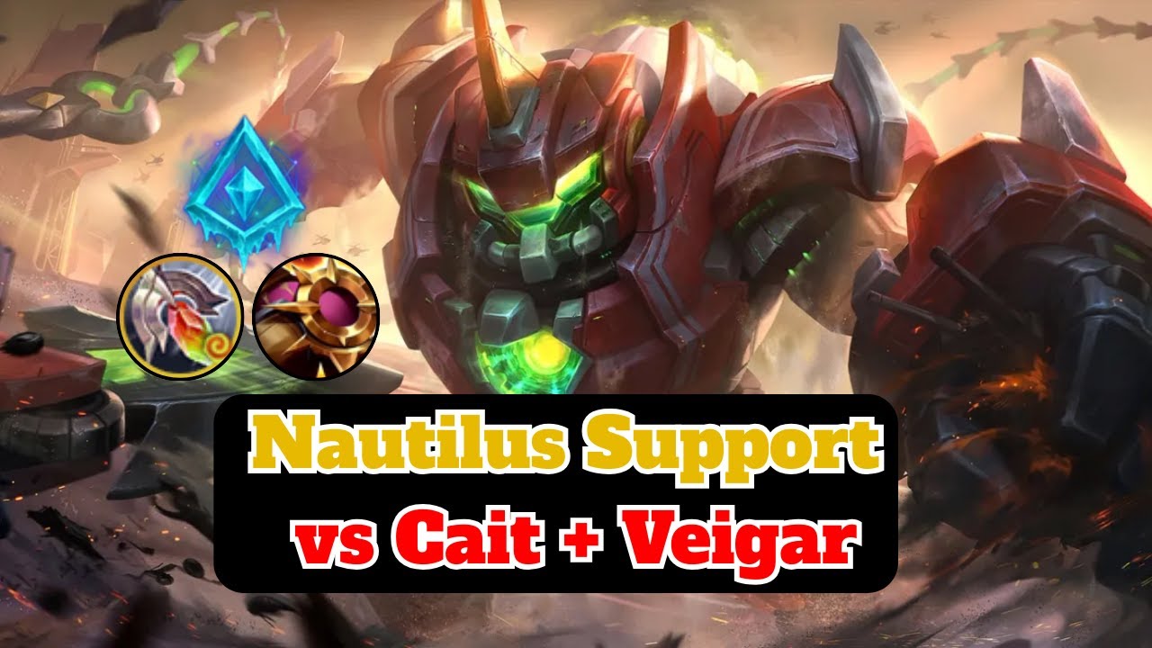 Nautilus Support Gameplay: Dominating Caitlyn & Veigar in Wild Rift!