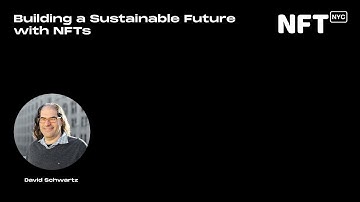 Building a Sustainable Future with NFTs - David Schwartz - Talk at NFT.NYC 2022