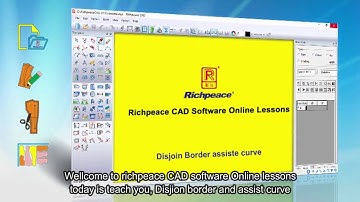 Richpeace CAD Software Online Lessons-Tip of the day-Disjion border and assist curve (V9)