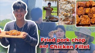 Nagluto ako ng Fried pork chop at Chicken Fillet sa Bukid | Ka Mangyan Vlogs