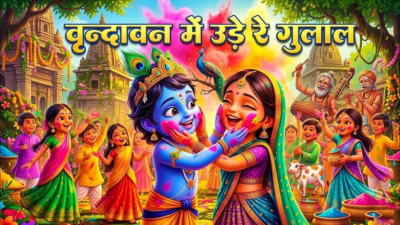 Vrindavan Mein Ude Re Gulal - वृन्दावन में उड़े रे गुलाल कह दो राधा रानी से | Holi Bhajan #holi