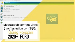 Ford VIN number writing and Module Configuration 