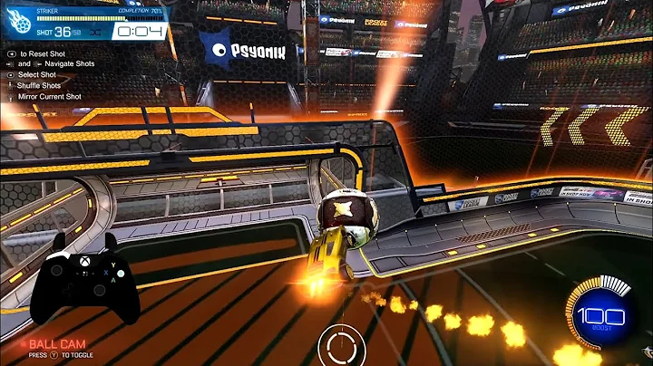Double Tap Playground - Left air roll & No bounce - Rocket League (Grand Champ 1 - No commentary)