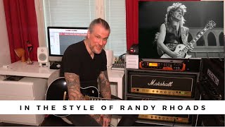 In the style of - RANDY RHOADS