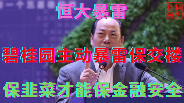 恆大暴雷之碧桂園似乎主動暴雷來保交樓||保住韭菜才能保金融安全||躺平叔聊房市 - 天天要聞